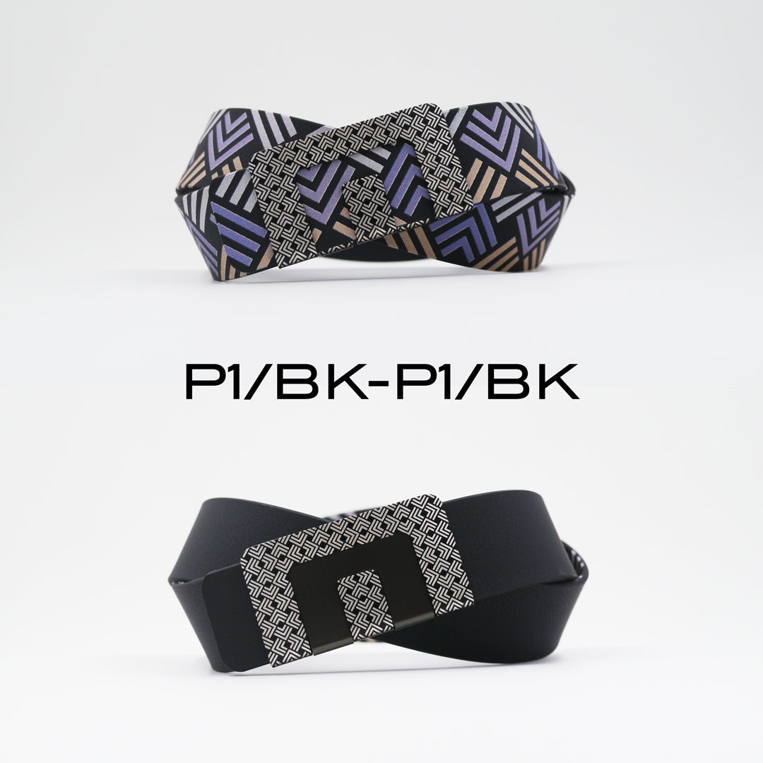 MIN BELT - BLACK P1 BUCKLE, BLACK P1 STRAP